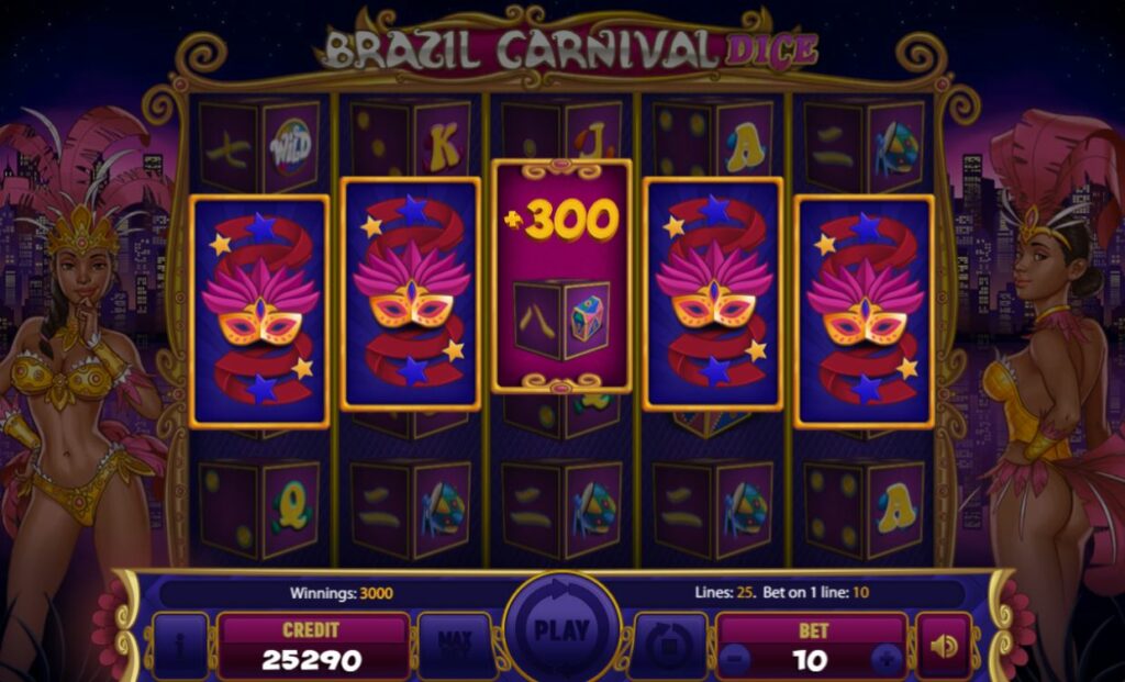 Supergame en Mancala Gaming presenteren Brazil Carnival Dice - Brazil Carnival Dice wild - you win