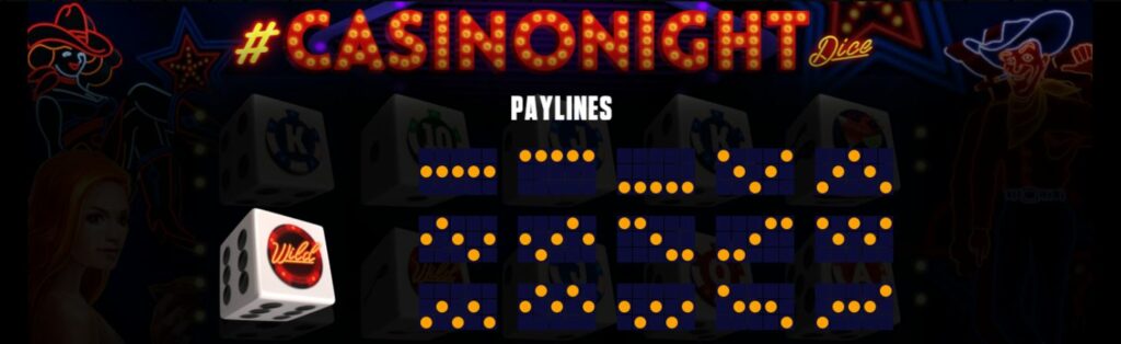 Supergame et Mancala Gaming présentent Casino Night Dice - Mancala Gaming - Casinonight Dice Paylines