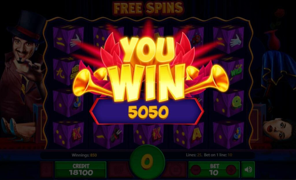 Supergame and Mancala Gaming present Spins & Magic Dice - Spins&Magic Dice - You win