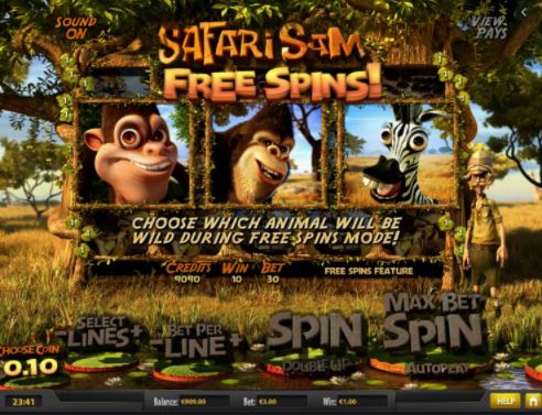 Betsoft en Blitz presenteren Safari Sam Free Spins